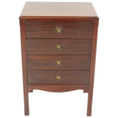 Edwardian Walnut Sheet Music Cabinet File Cabinet, Scotland 1910, B2672