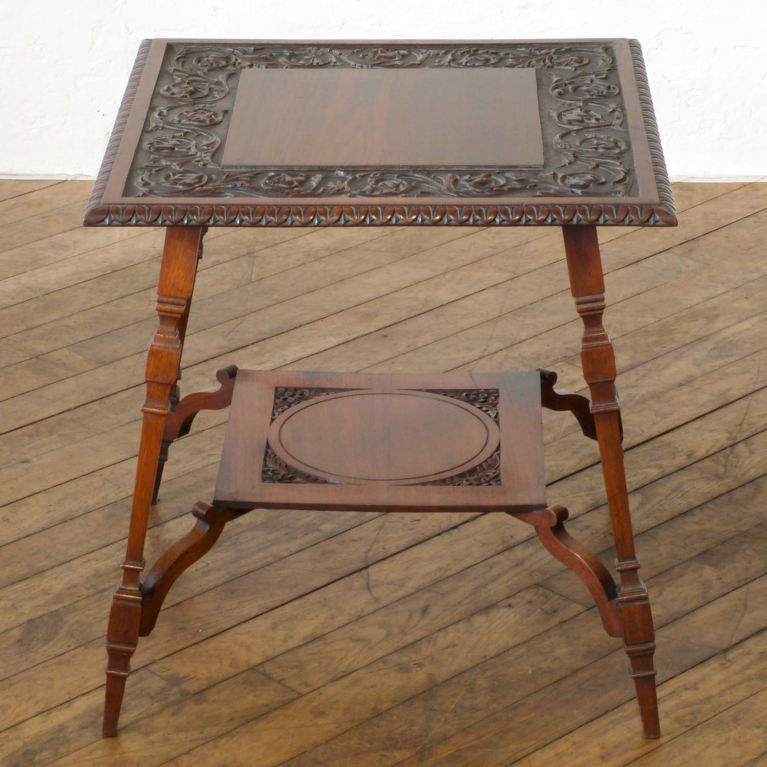 English Edwardian Walnut Table For Sale