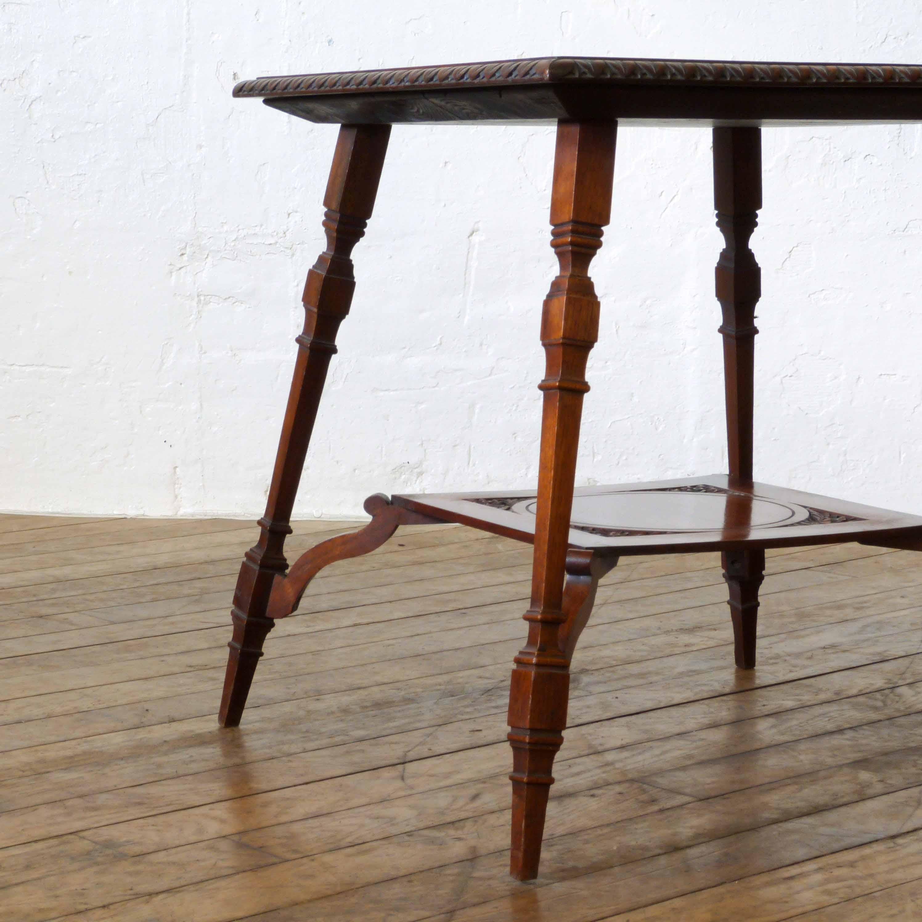 Edwardian Walnut Table For Sale 2