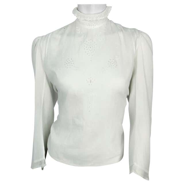 Edwardian White Cotton Hand Made Jacket For Sale at 1stDibs