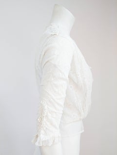 Edwardian White Lace Blouse
