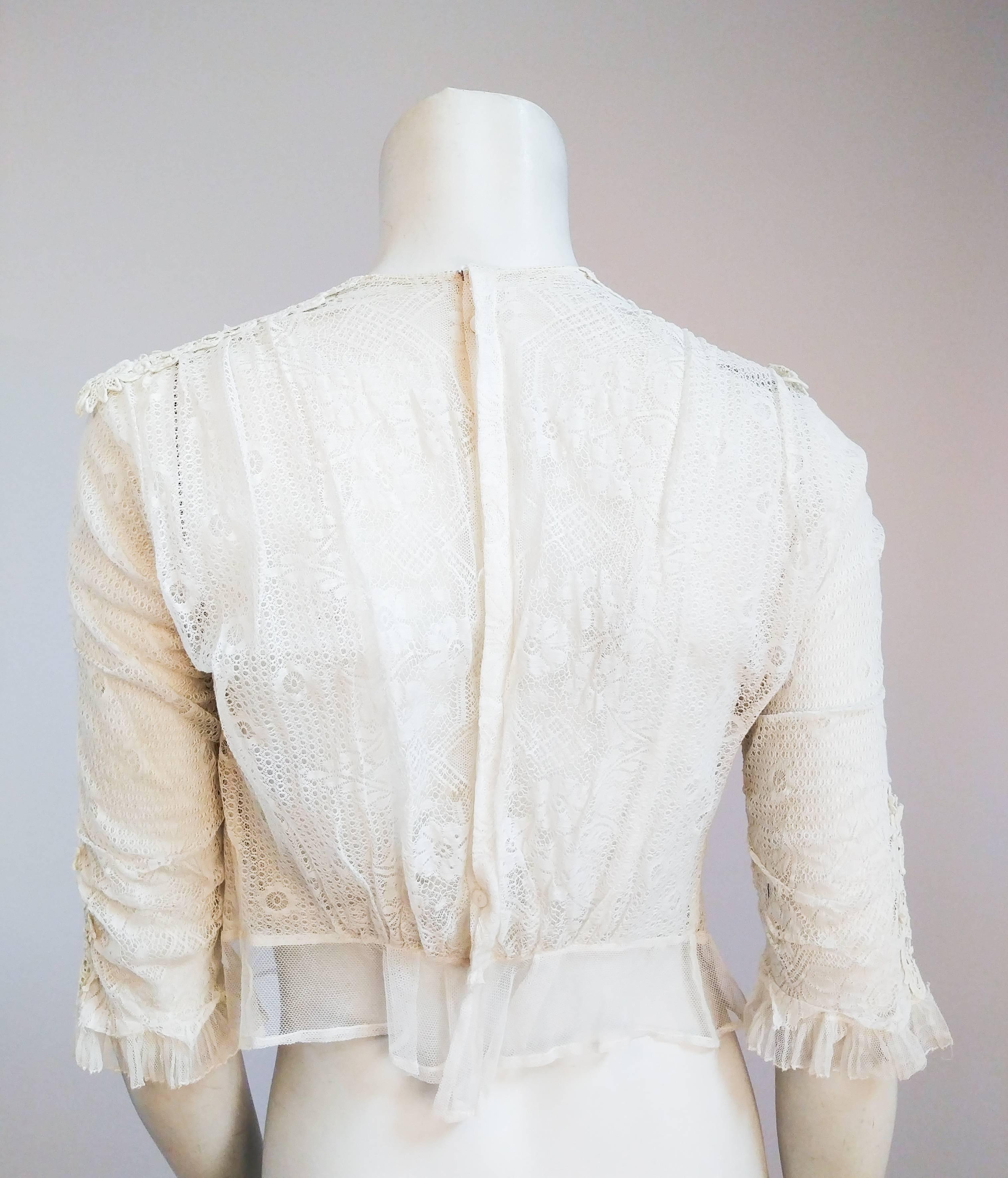 edwardian lace blouse