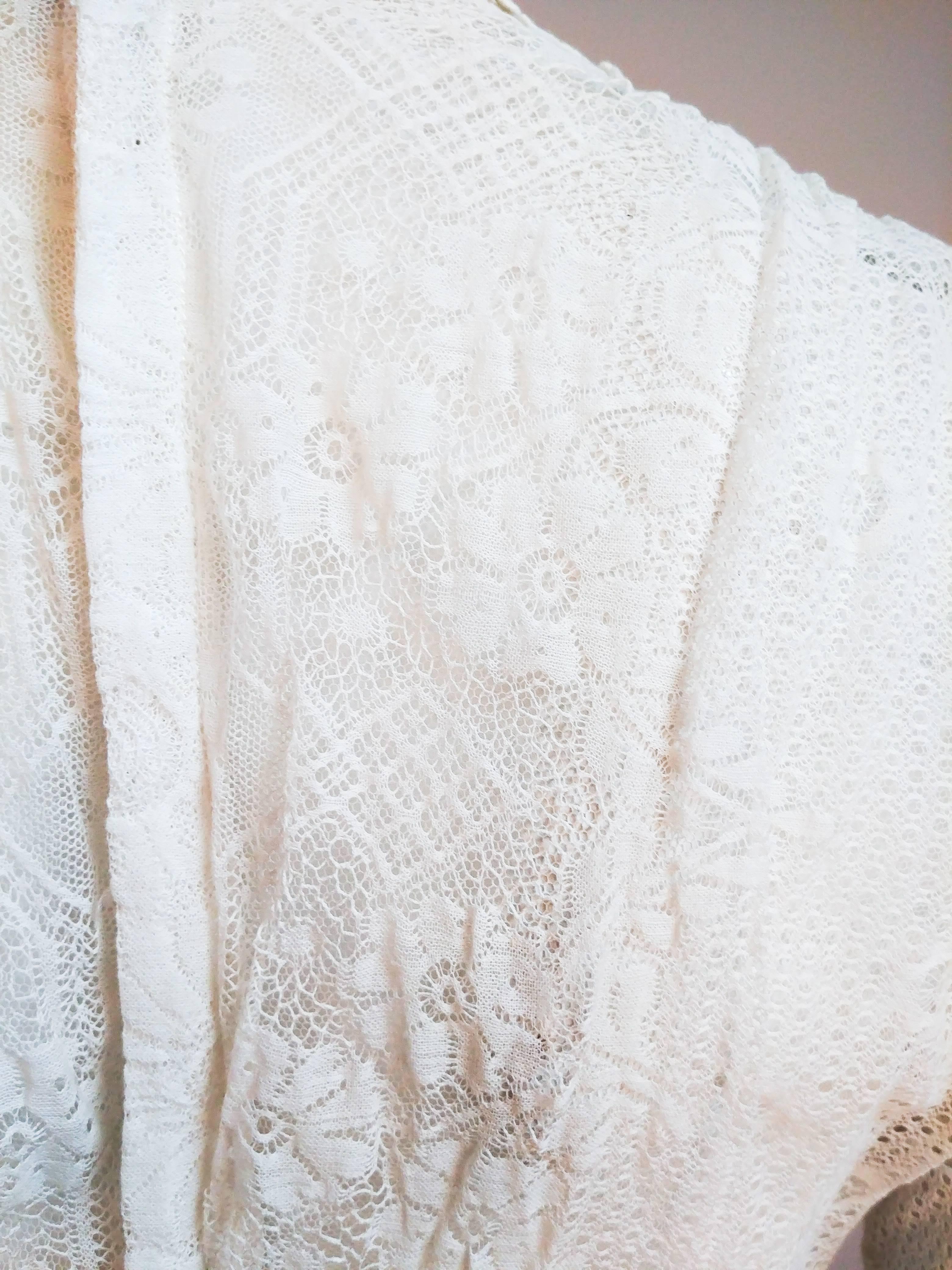 Edwardian White Lace Blouse For Sale at 1stDibs