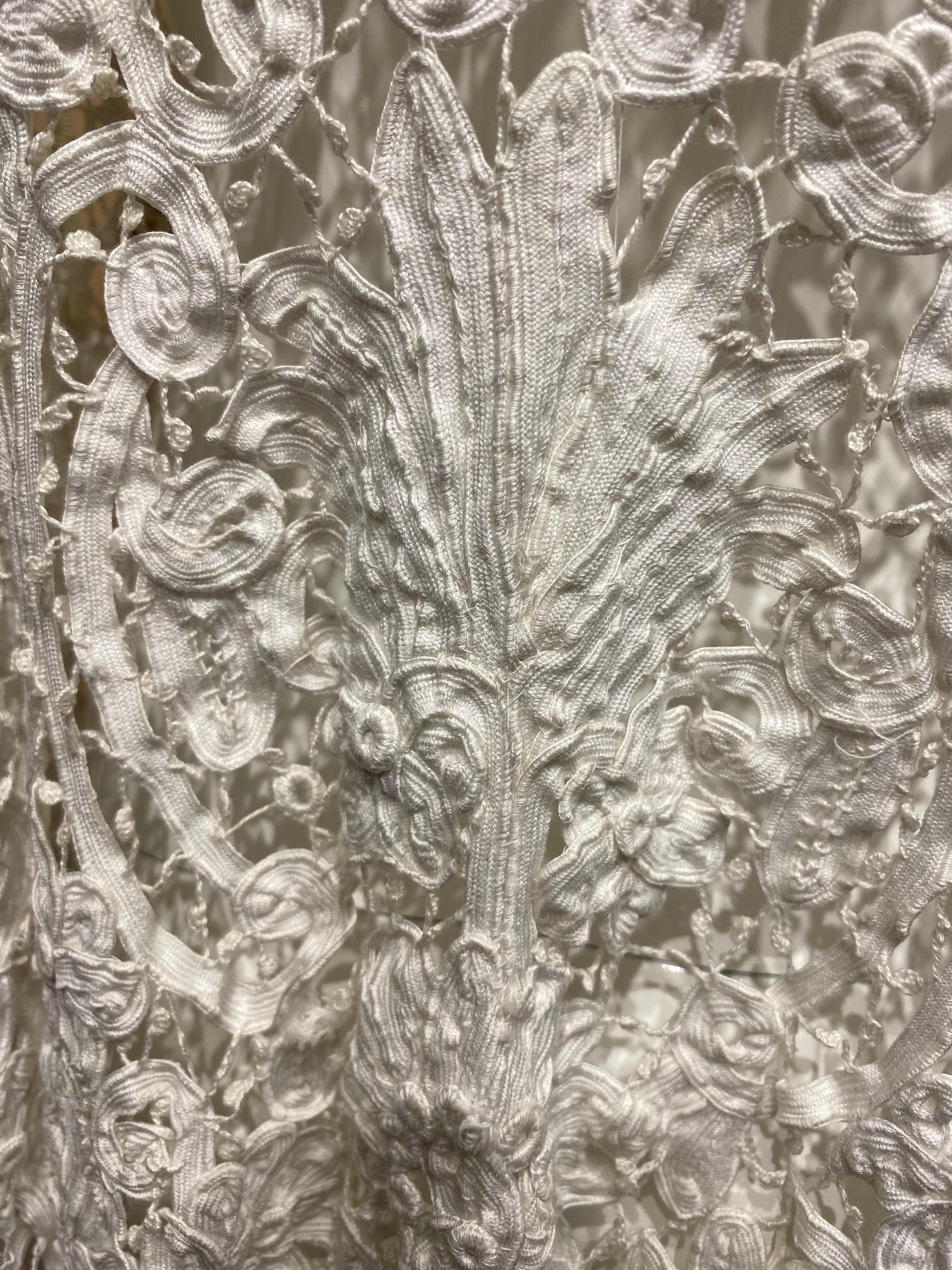 Edwardian White Lace Jacket Cardigan For Sale 2
