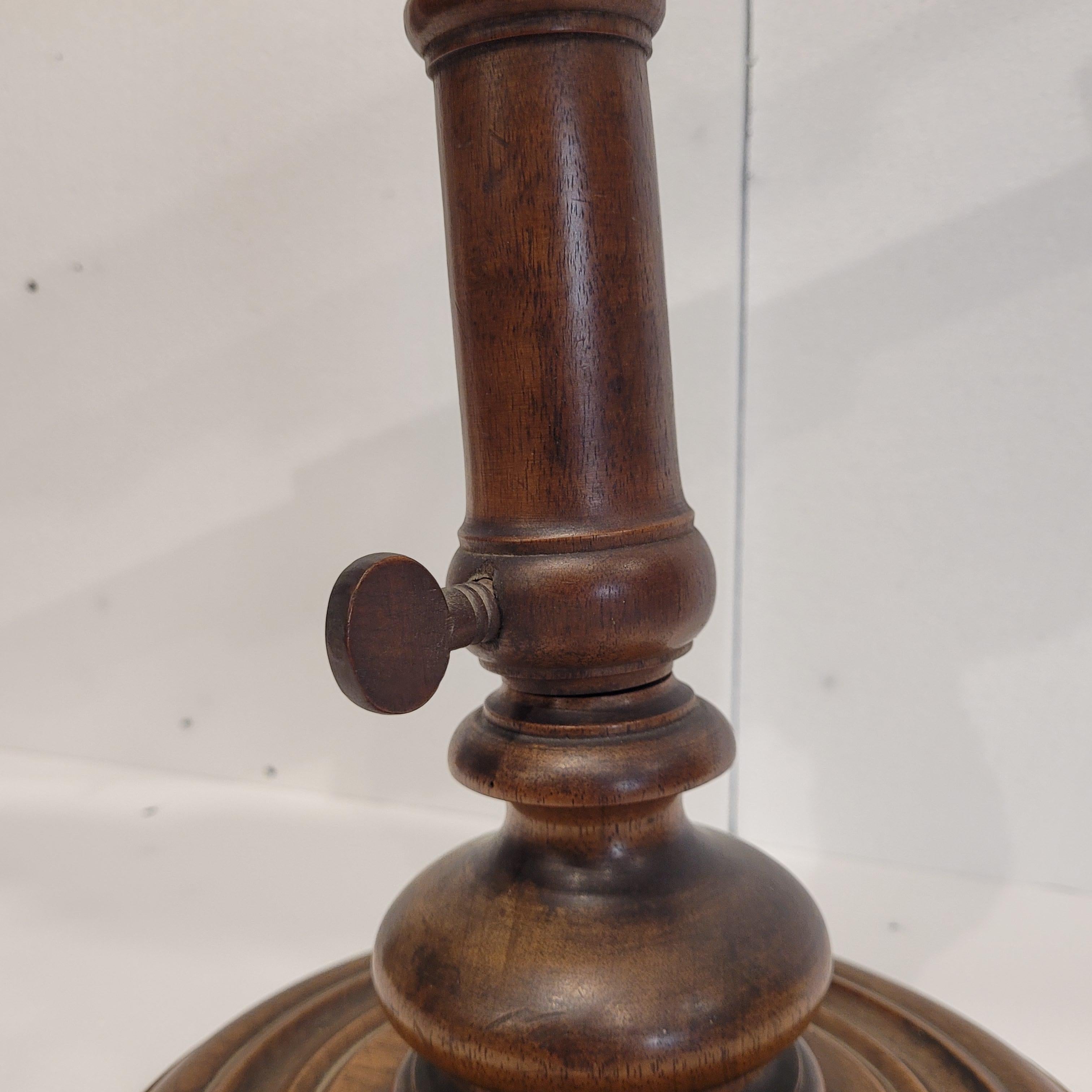 Edwardian Wooden and Leather Refracting Table Telescope England For Sale 2