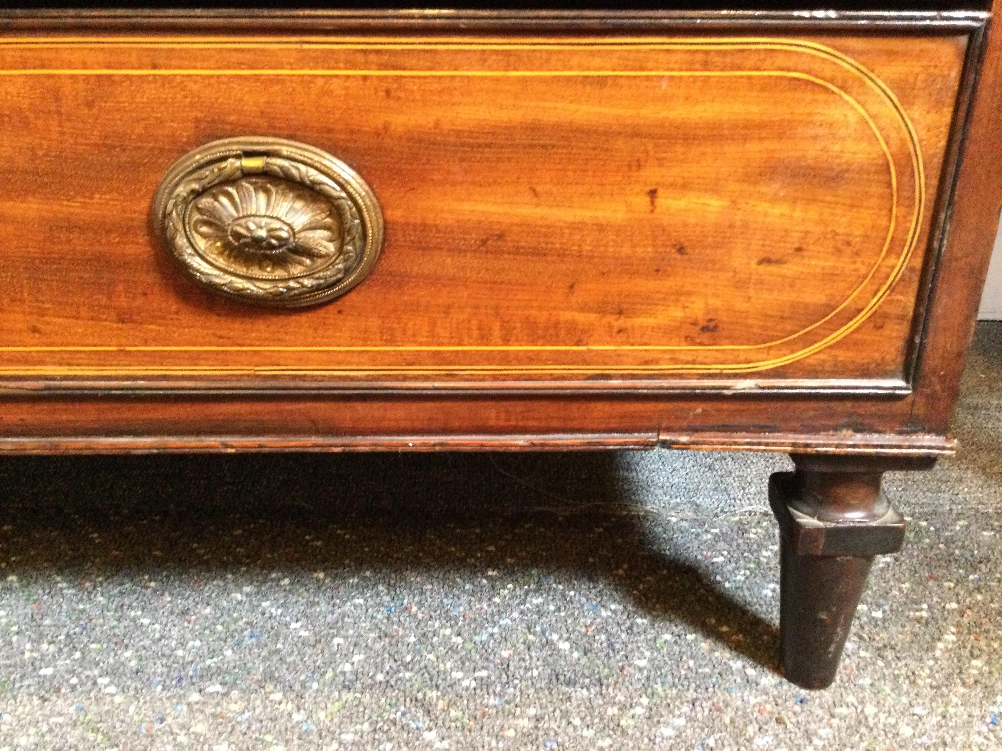 Inlay Edwards and Roberts Antique Inlaid Secretary Desk, 1860-1875, London For Sale