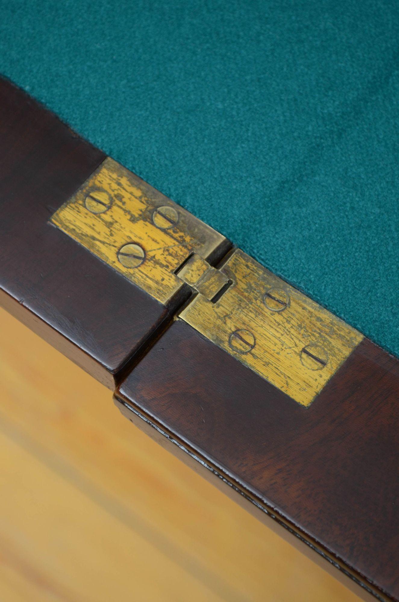 Edwards and Roberts Mahogany Card Table c1900s For Sale 5
