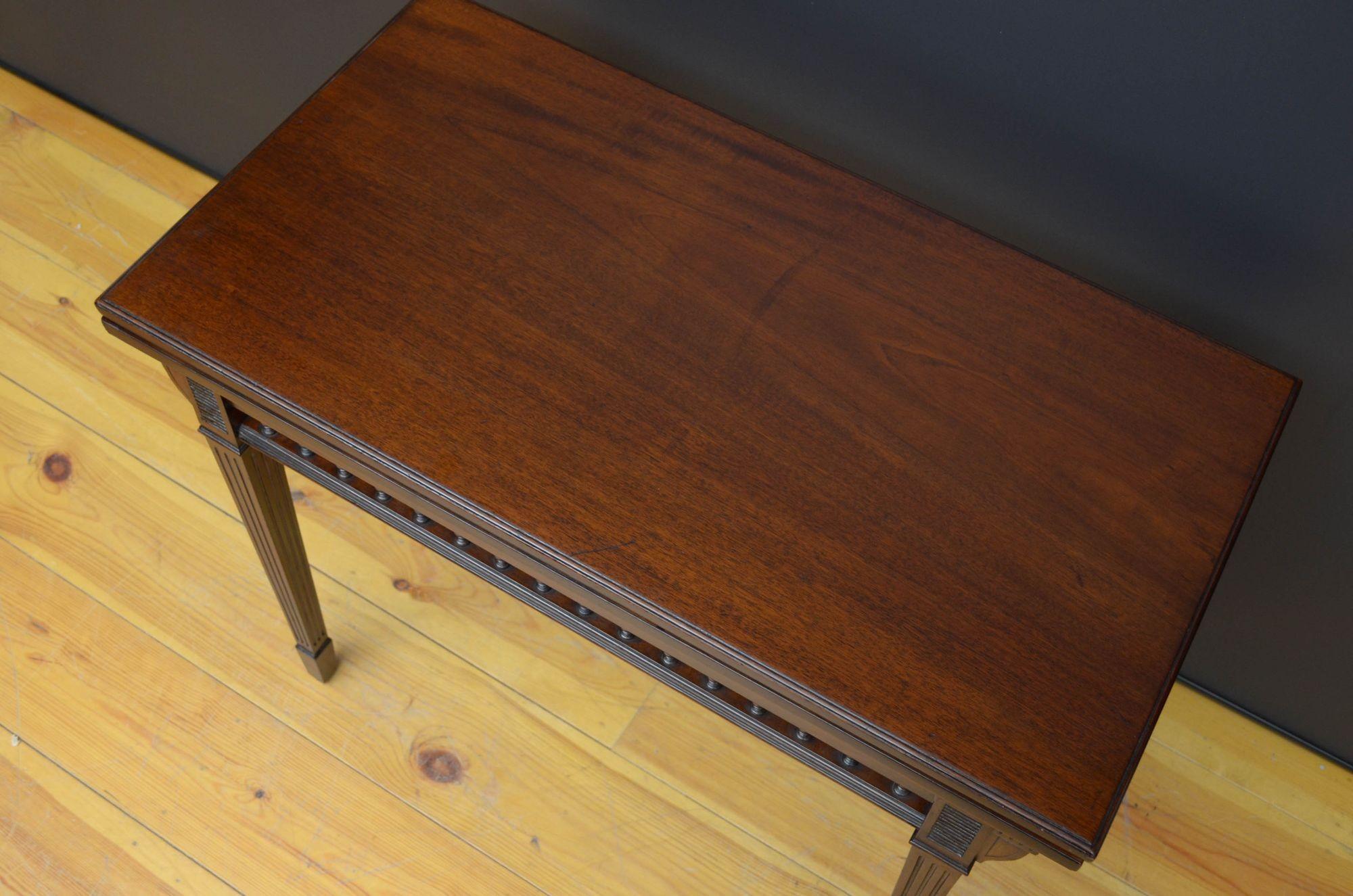 Edwards and Roberts Mahogany Card Table c1900s For Sale 1