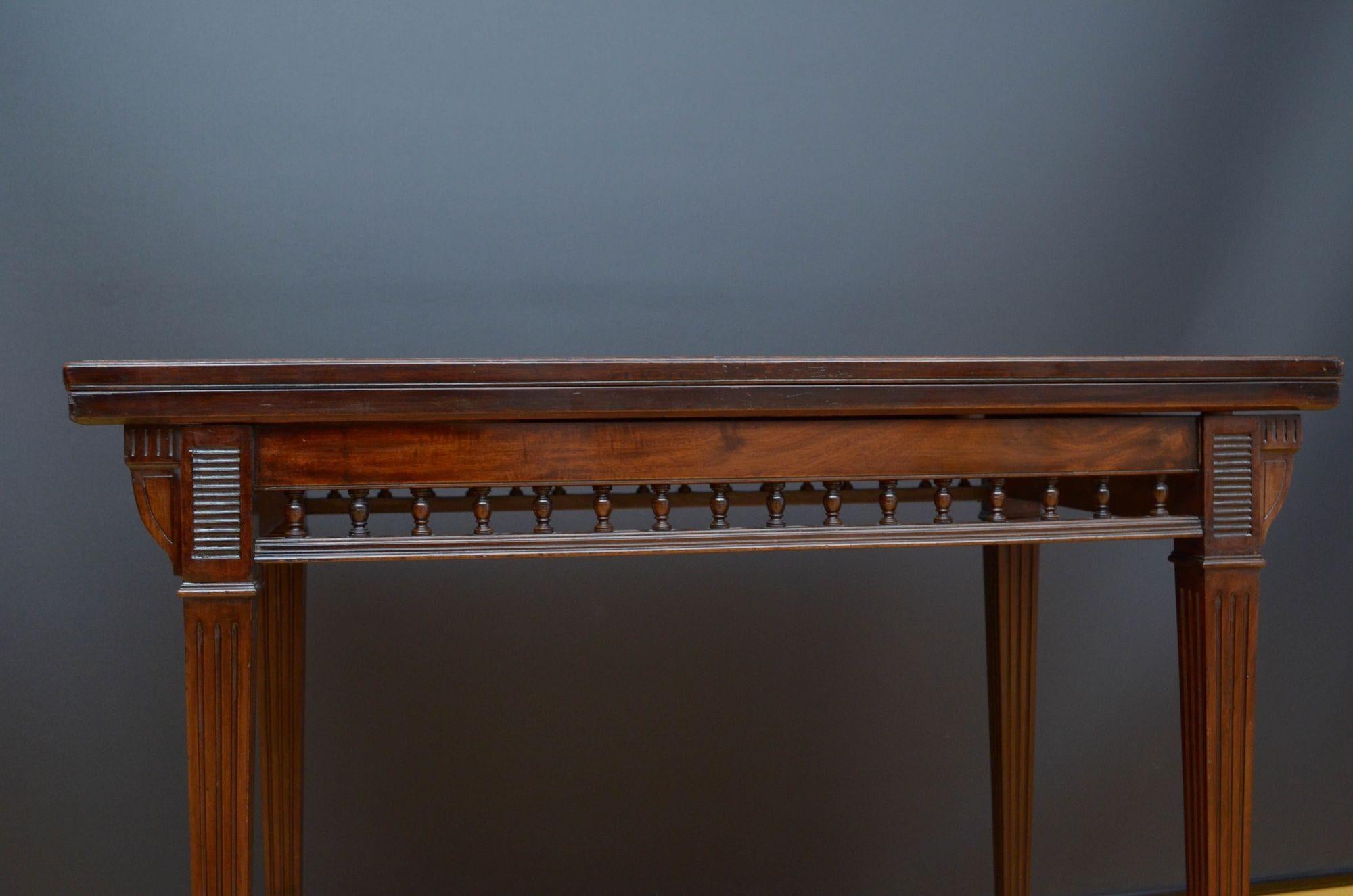 Edwards and Roberts Mahogany Card Table For Sale 6
