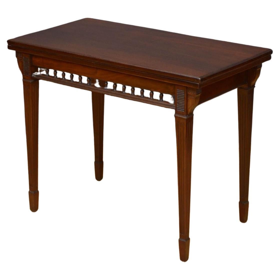 Edwards and Roberts Mahogany Card Table For Sale