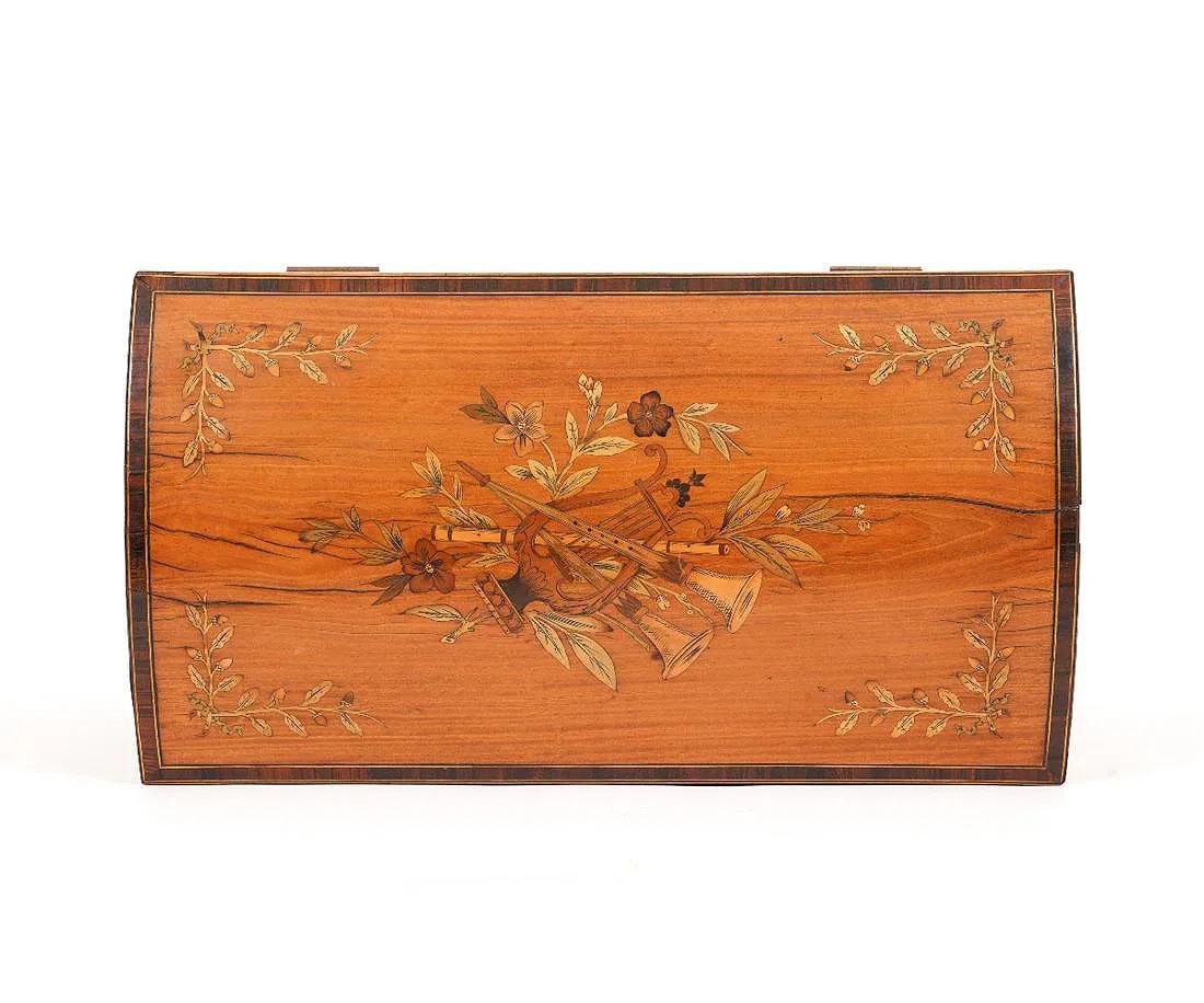 Rosewood Edwards and Roberts Satinwood Box For Sale