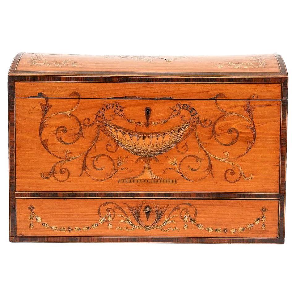 Edwards and Roberts Satinwood Box For Sale