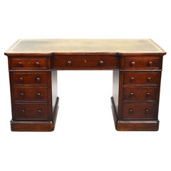 Edwards & Roberts Victorian Mahogany Pedestal Desk