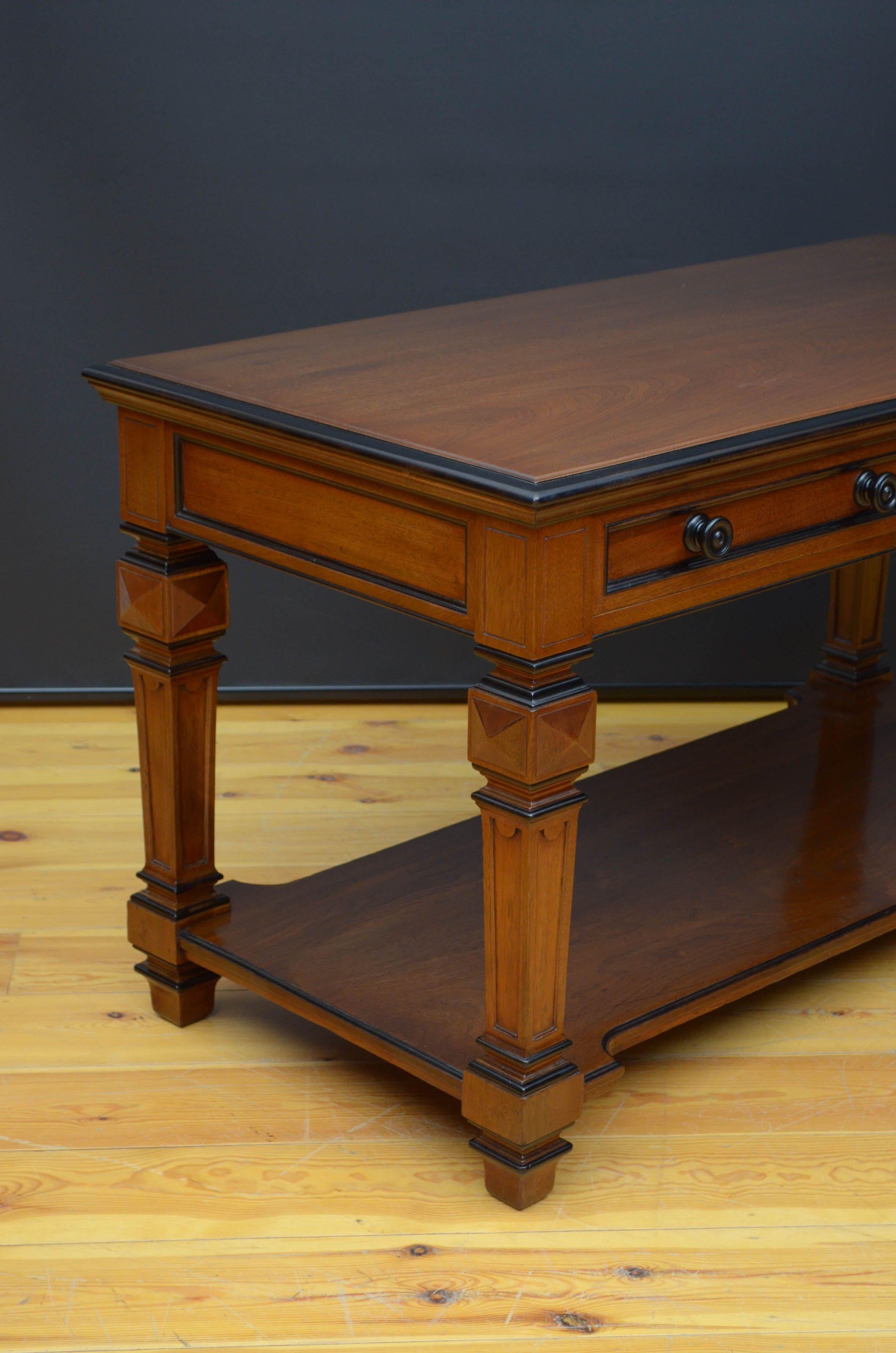 Edwards & Roberts Walnut Table For Sale 12