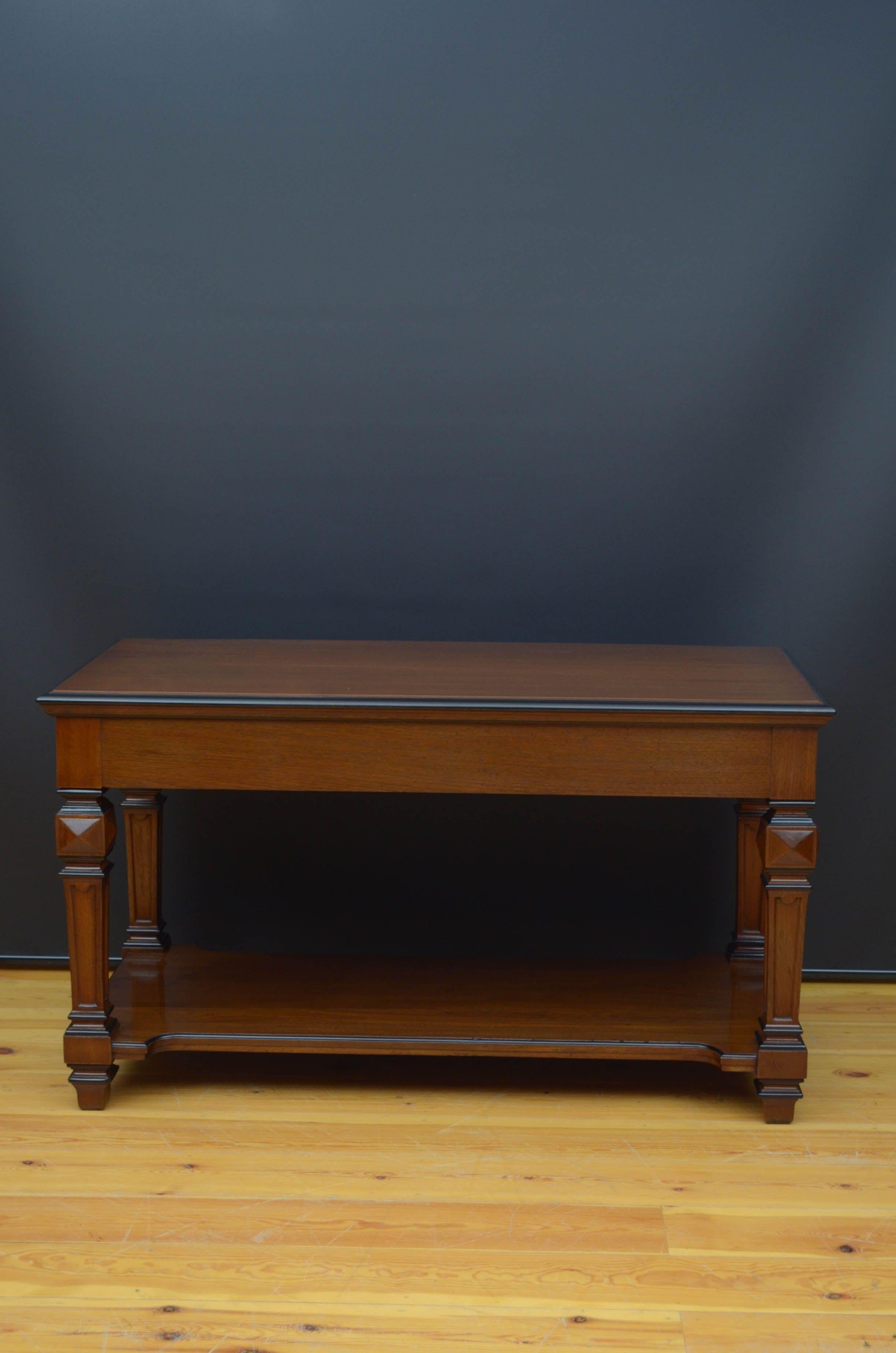 Edwards & Roberts Walnut Table For Sale 13