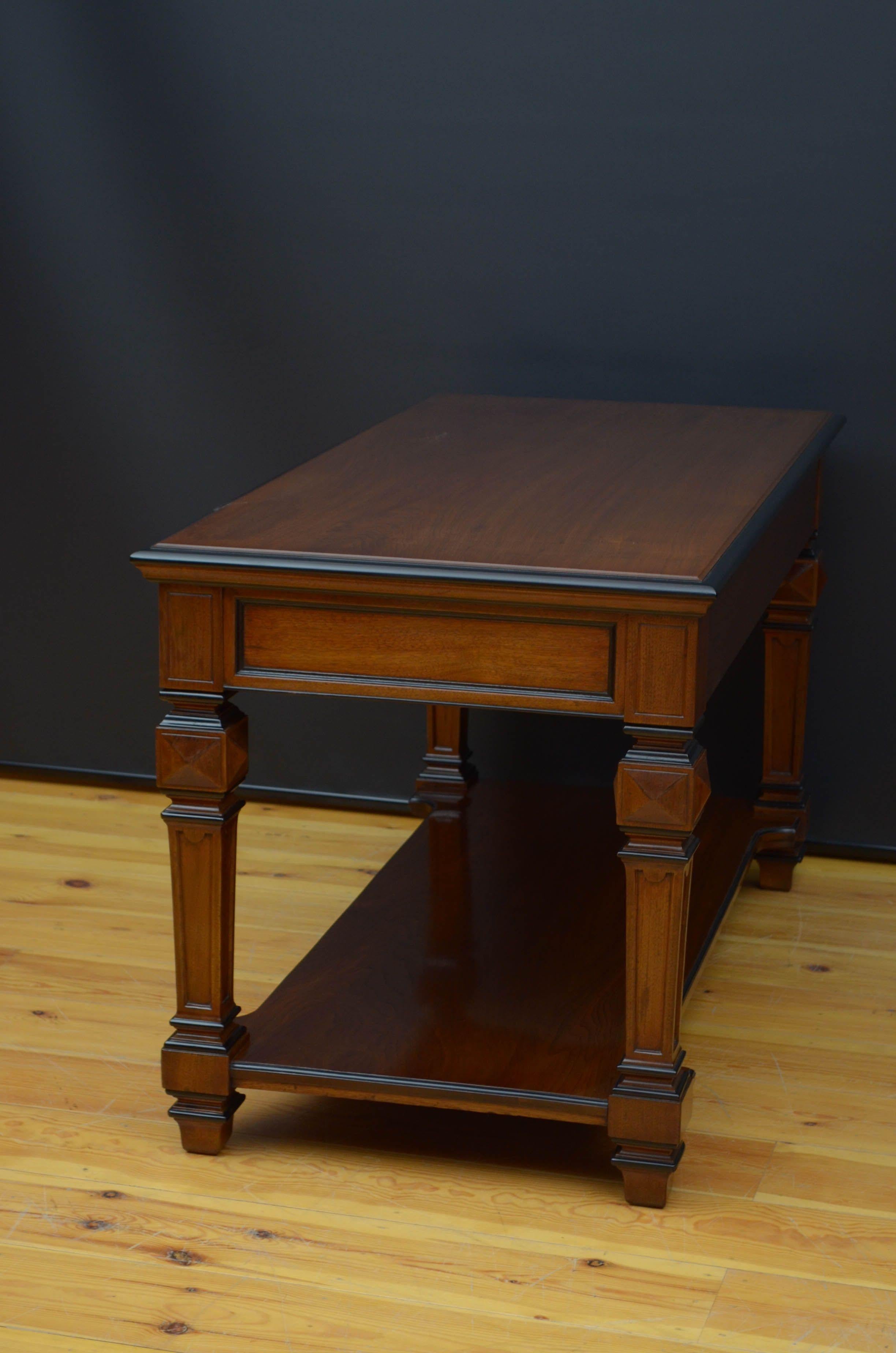 Edwards & Roberts Walnut Table For Sale 14