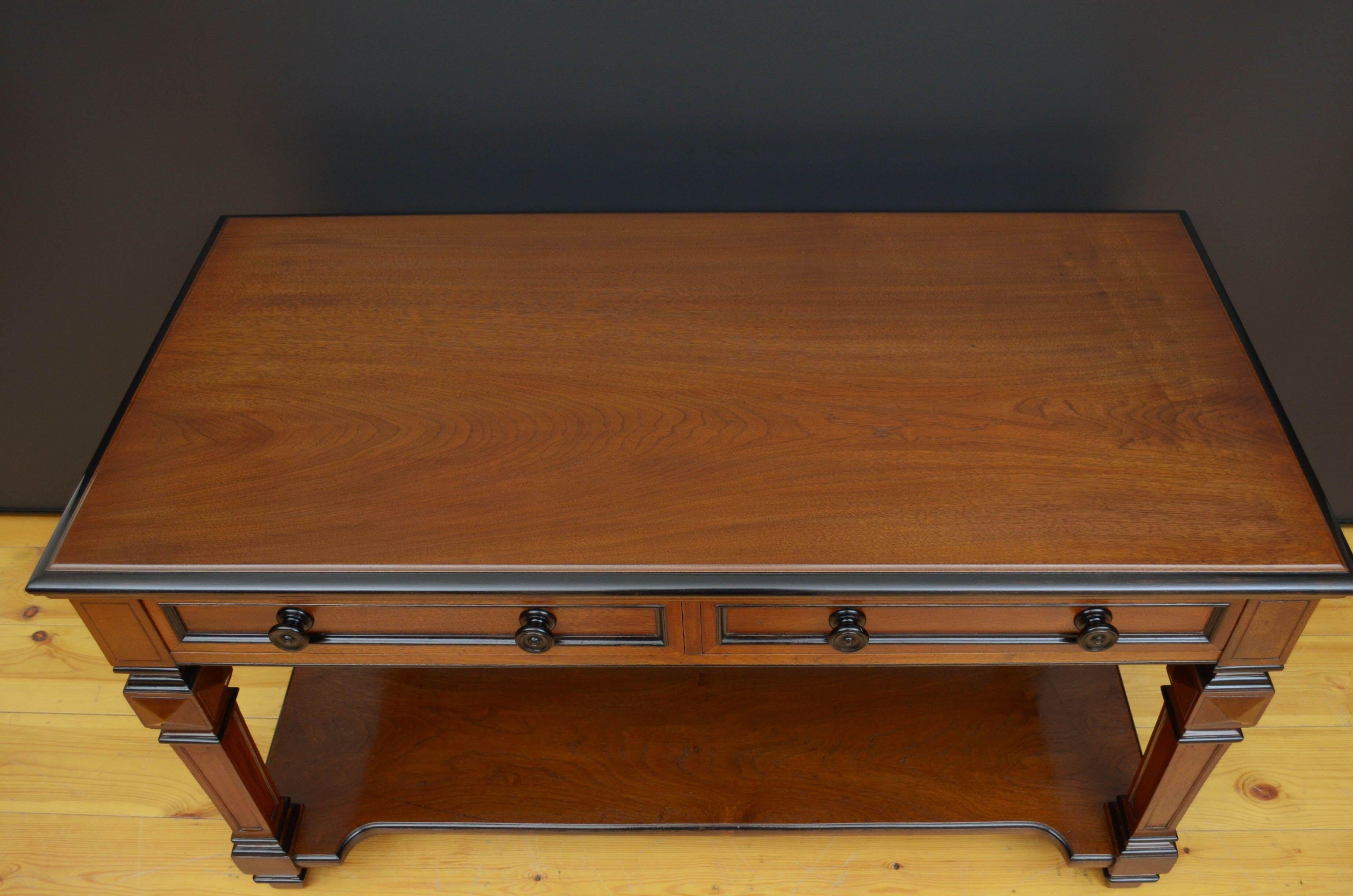 Edwards & Roberts Walnut Table In Good Condition For Sale In Whaley Bridge, GB