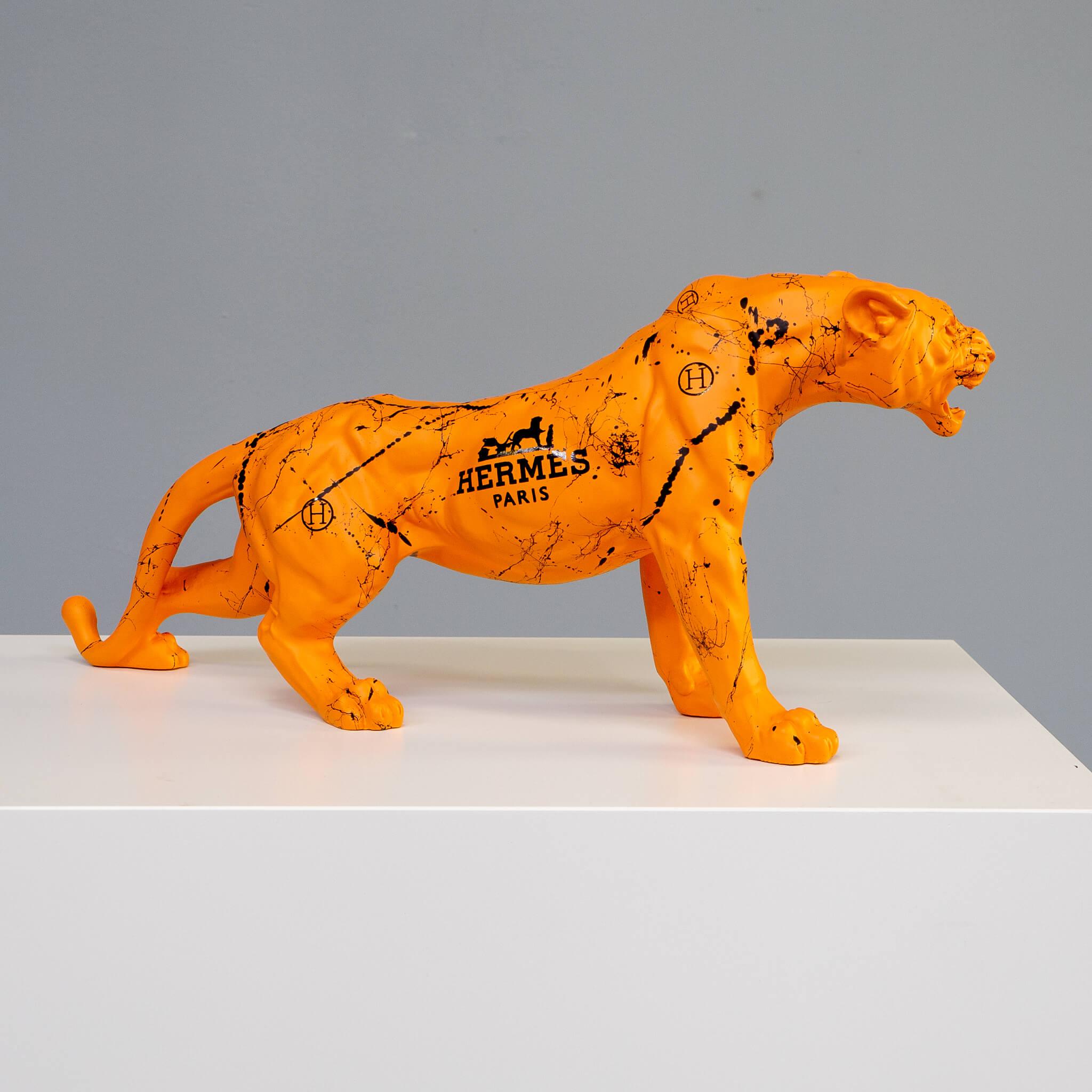 French Edwart “Hermés Feline 8/10′ Panther for Hermes For Sale