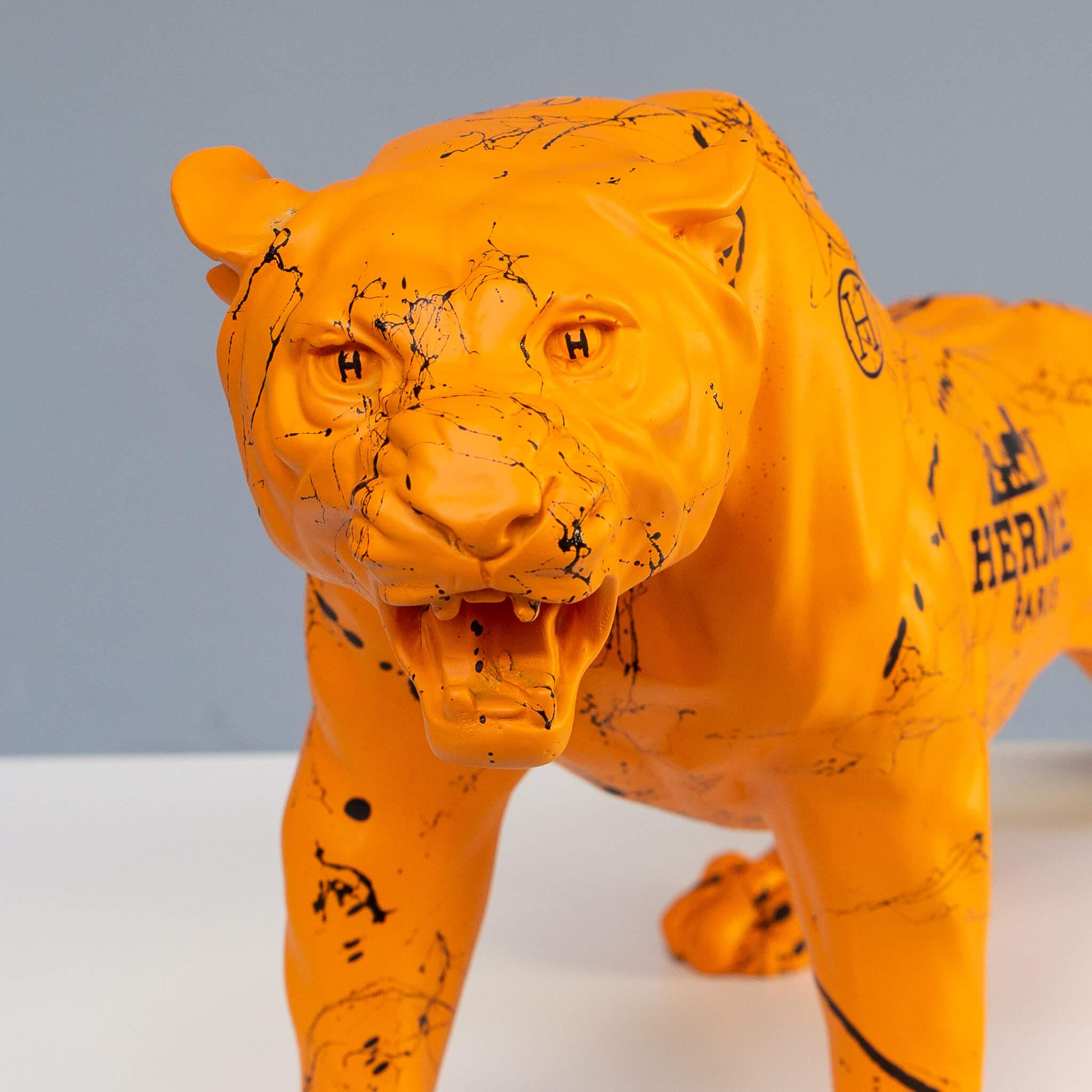 Resin Edwart “Hermés Feline 8/10′ Panther for Hermes For Sale