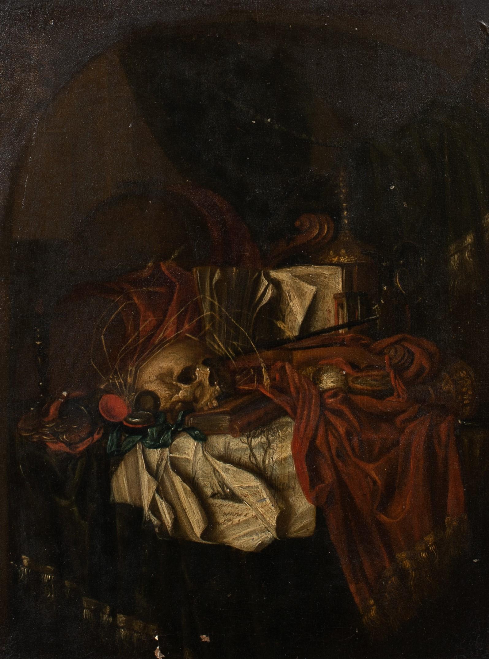 Edweart Collier Still-Life Painting - Vanitas Still Life, 17th Century