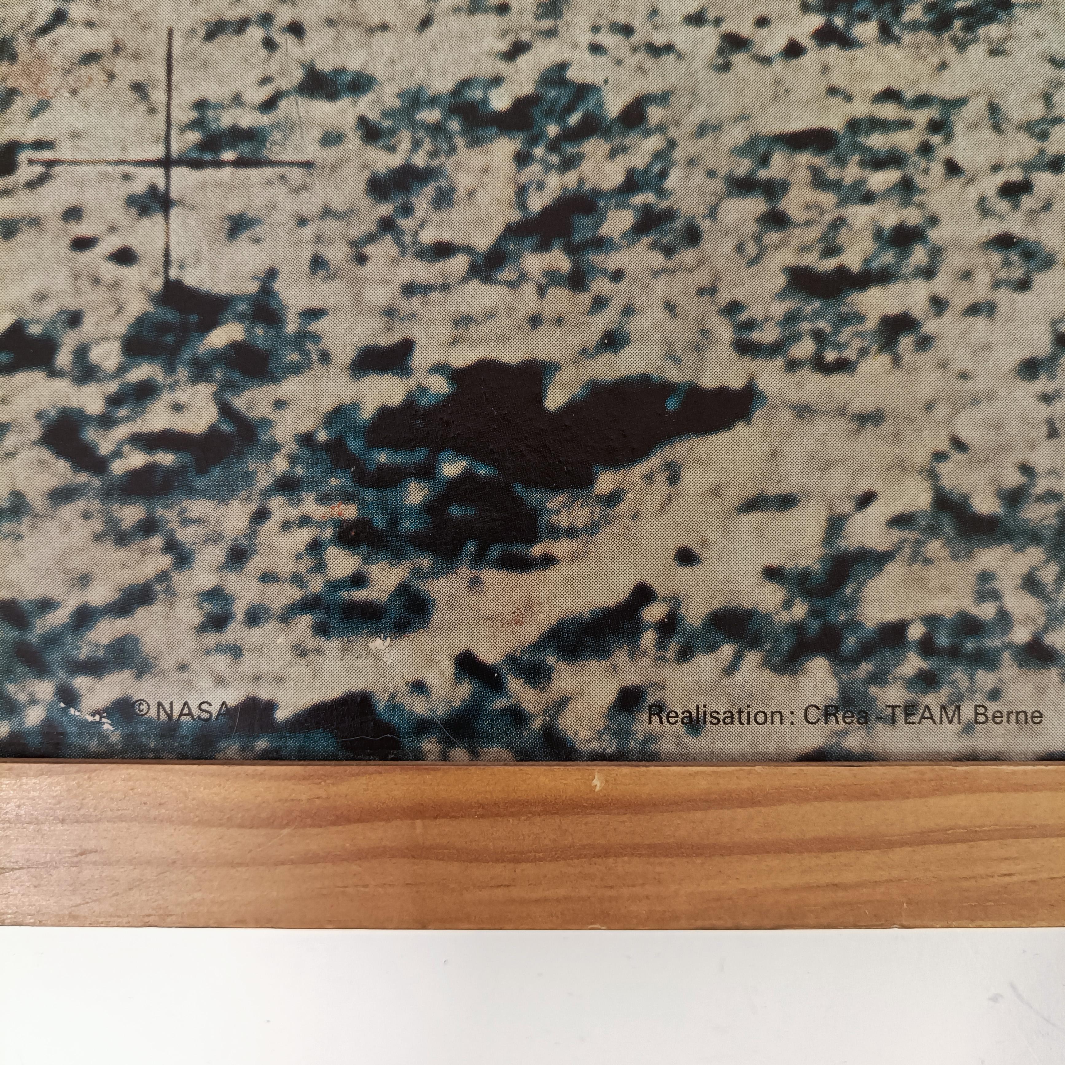 Edwin Aldrin on the moon. Large high-resolution print, Switzerland, 1970s For Sale 2