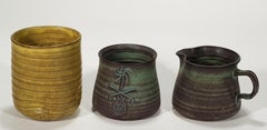 Edwin and Maribel Todd Set of 3 Ceramic Vessels, Jamaica 1969