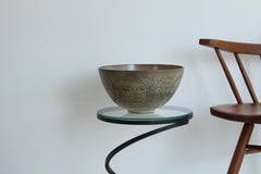 Edwin and Mary Scheier Cuenco grande de gres para centro de mesa, años 50