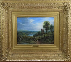 Oil Painting Pair by Edwin Buttery "Morning and Evening"