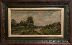 Edwin Cole (British 1868–1935) Antique 19c. Oil painting on canvas, Landscape