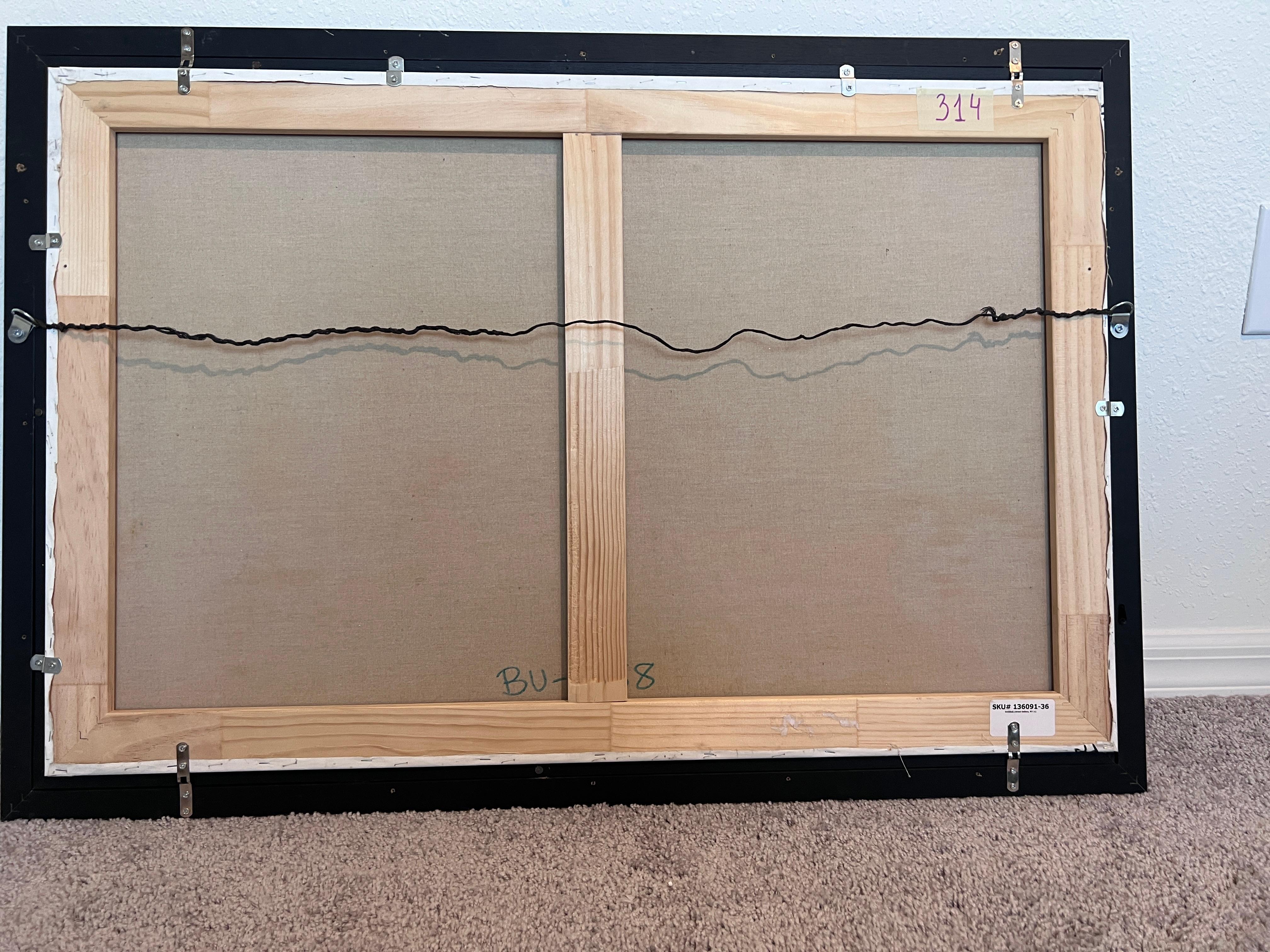 Italienische Küstenlandschaft des Künstlers Moriani (20C) Öl auf Leinwand Gemälde, gerahmt im Angebot 5
