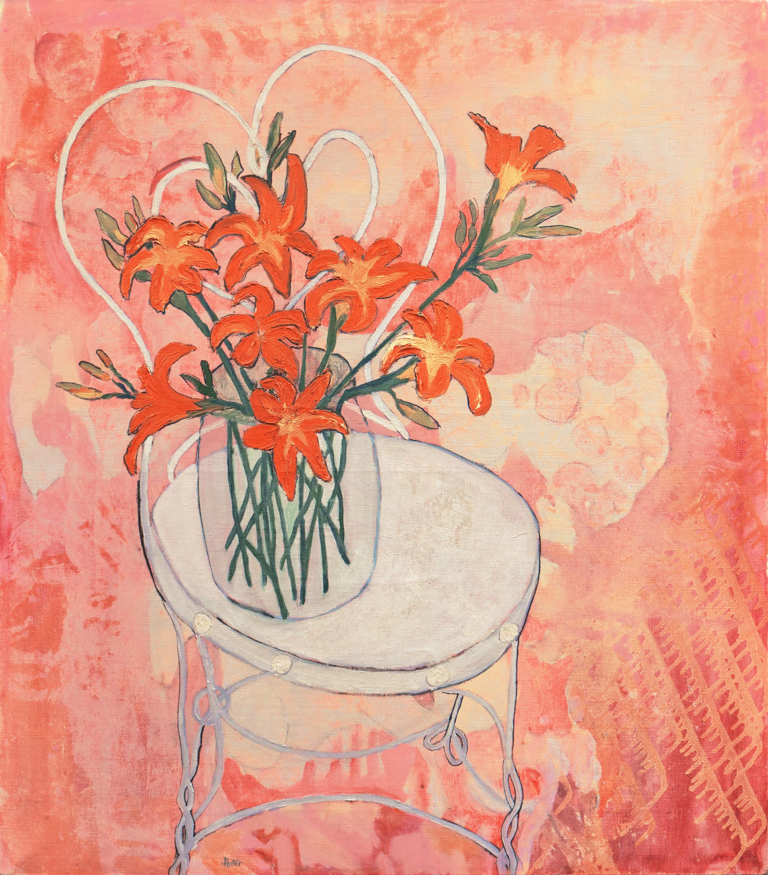 edwin david porter Still-Life Painting - 'Still Life, Lilies', Dartmouth, Cooper Union, Corcoran Gallery, Whitney Museum