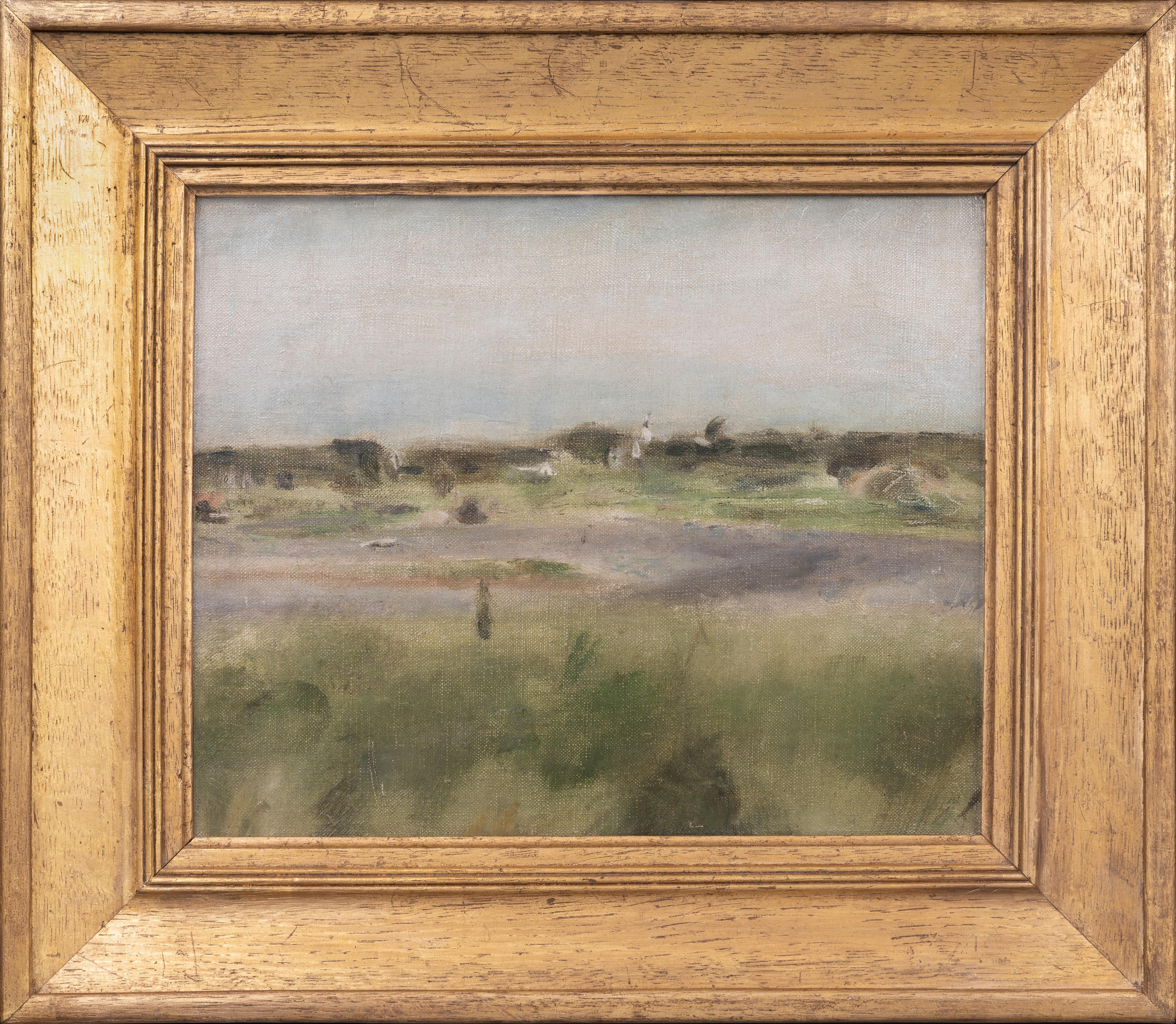 Vue de Wellfleet, Massachusetts - Painting de Edwin Dickinson