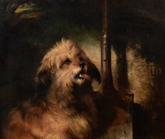 Ritratto di un terrier dopo un coniglio, XIX secolo di Edwin Douglas (1848-1914)