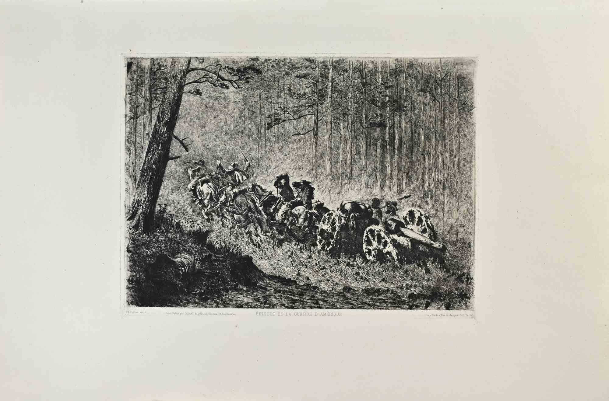 Épisode de la Guerre d'Amérique is an artwork realized by Edwin Forbes Forbes in the 1870s.

Etching.

Good conditions.



Realized for the "Société des Aquafortistes. Born on the initiative of the publisher Alfred Cadart, the Société des