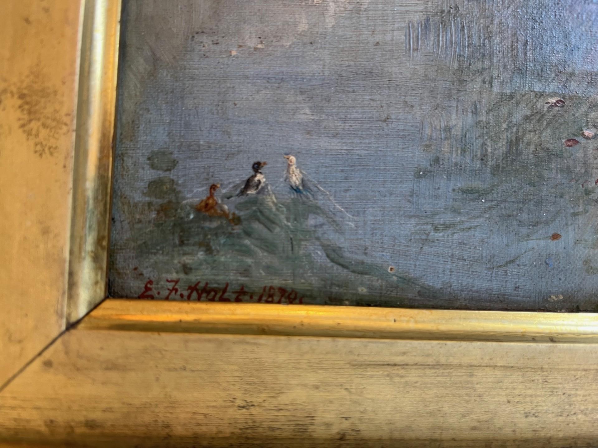 Victorian Scottish Landscape Figurative Oil Painting with Animals and Abbey Ruin For Sale 2