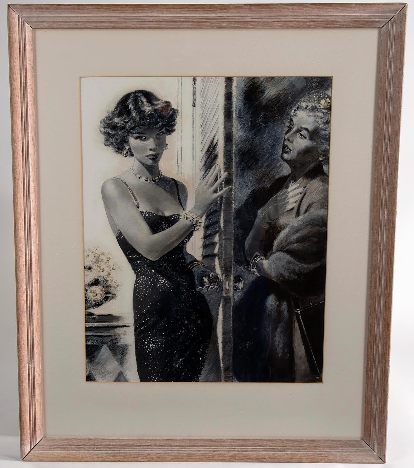 Girl from the Mimosa Club, Part II - Painting by Edwin Georgi