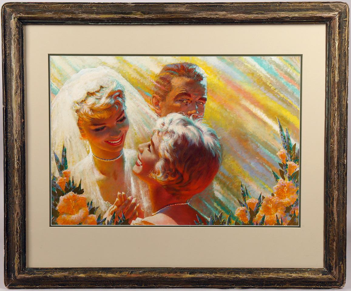 Hochzeit zu dritt – Painting von Edwin Georgi