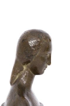 Damenbüste (Female Bust) - Bronze, Modern, Woman, 20th Century, Sculpture
