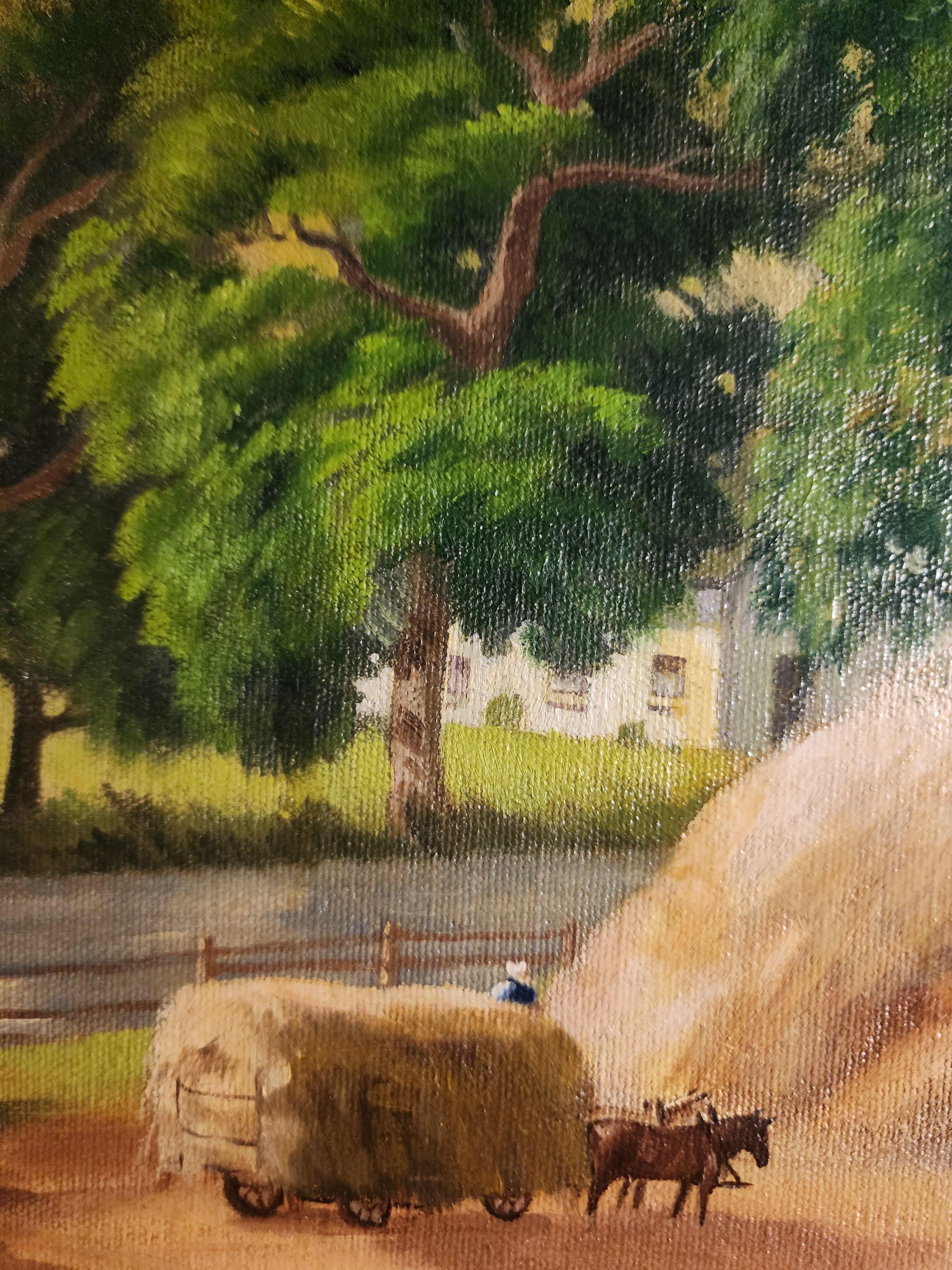 Erntearbeiten, Zedernholz Rapids, Iowa (Realismus), Painting, von Edwin John Bruns
