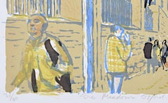 Lithographie de Christ Church Meadows, Oxford par Edwin La Dell