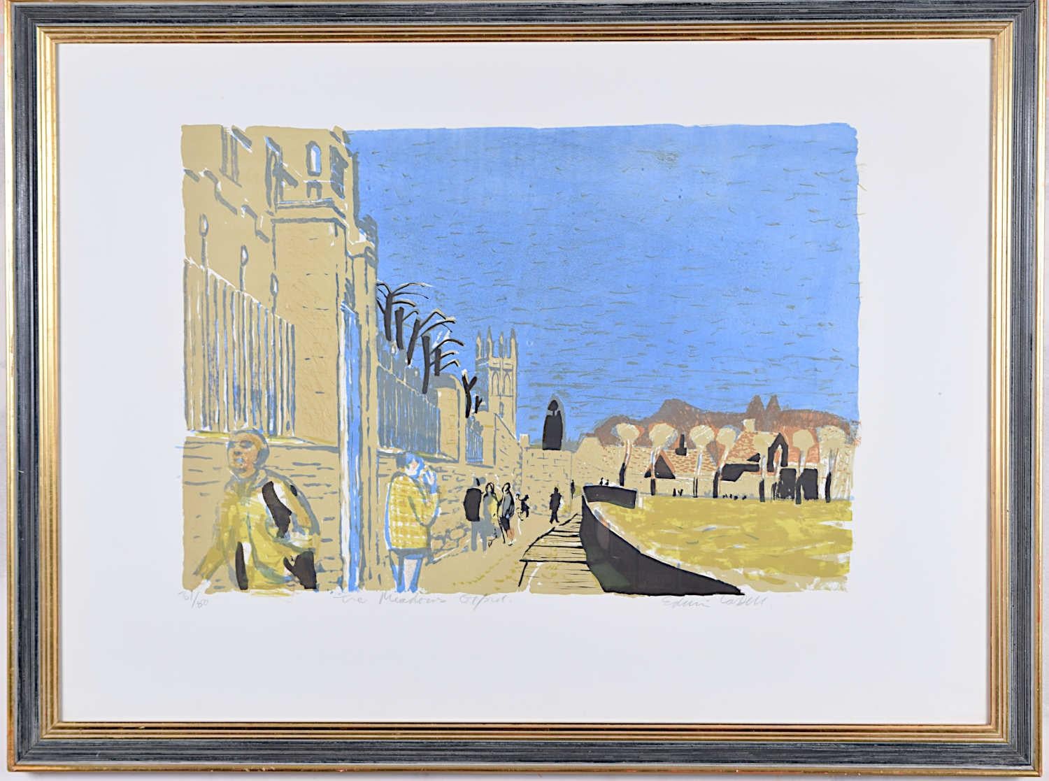 Christ Church's Meadows, Oxford litografia di Edwin La Dell in vendita 4