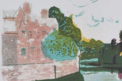 Edwin La Dell : Magdalene College, lithographie de Cambridge