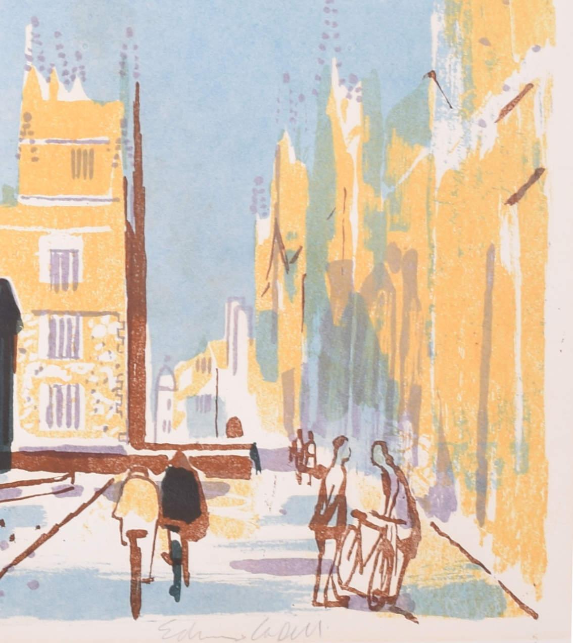 The Radcliffe Camera, Oxford lithograph by Edwin La Dell For Sale 3