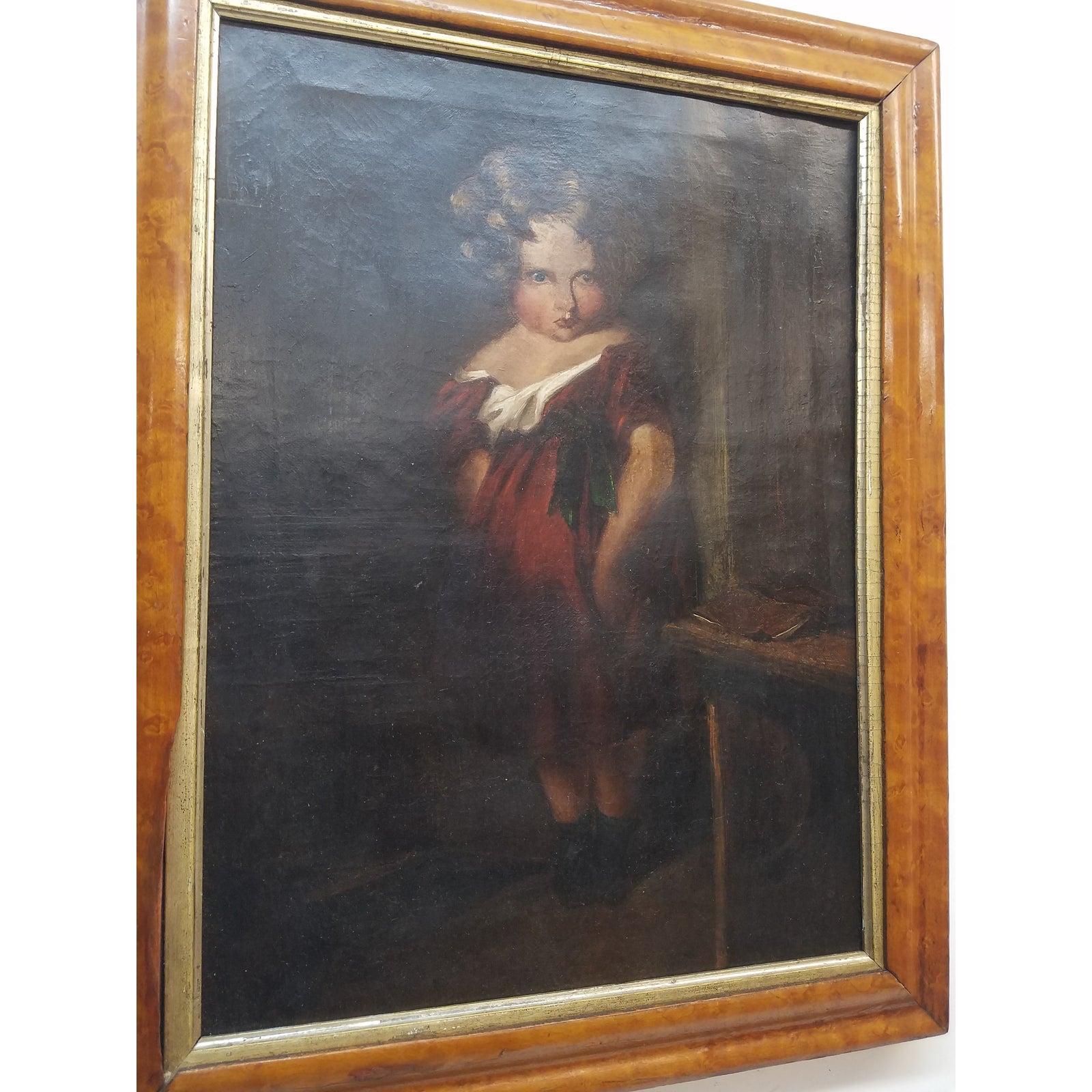 Peinture à l'huile du 19e siècle « The Naughty Child » d'après Sir Edwin Landseer en vente 4
