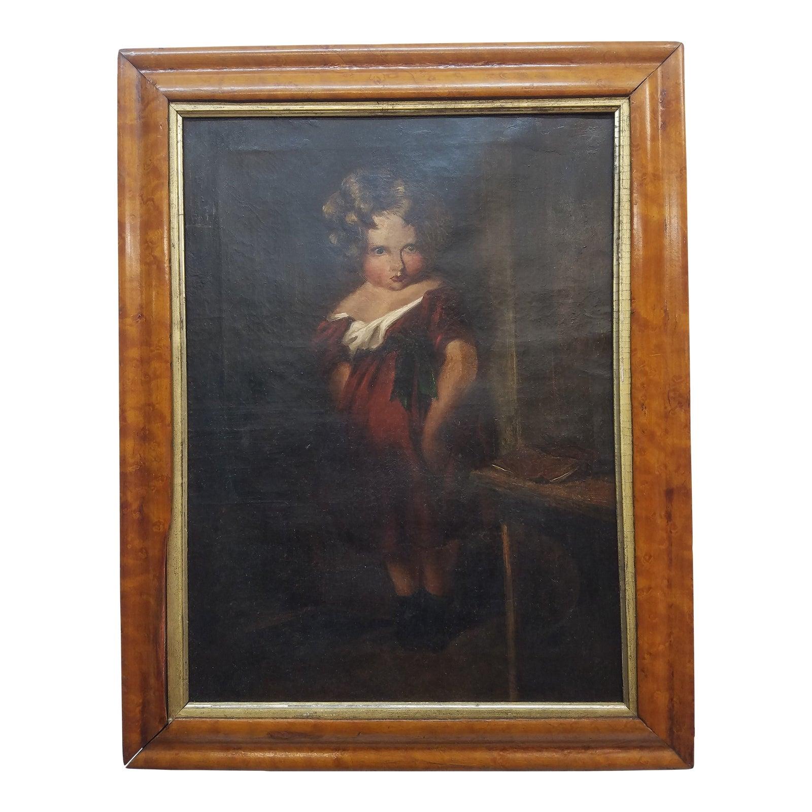 Peinture à l'huile du 19e siècle « The Naughty Child » d'après Sir Edwin Landseer

Délicieuse peinture à l'huile ancienne de "L'enfant vilain" par un artiste mystérieux. La peinture originale a été réalisée par Sir Edwin Landseer dans les années