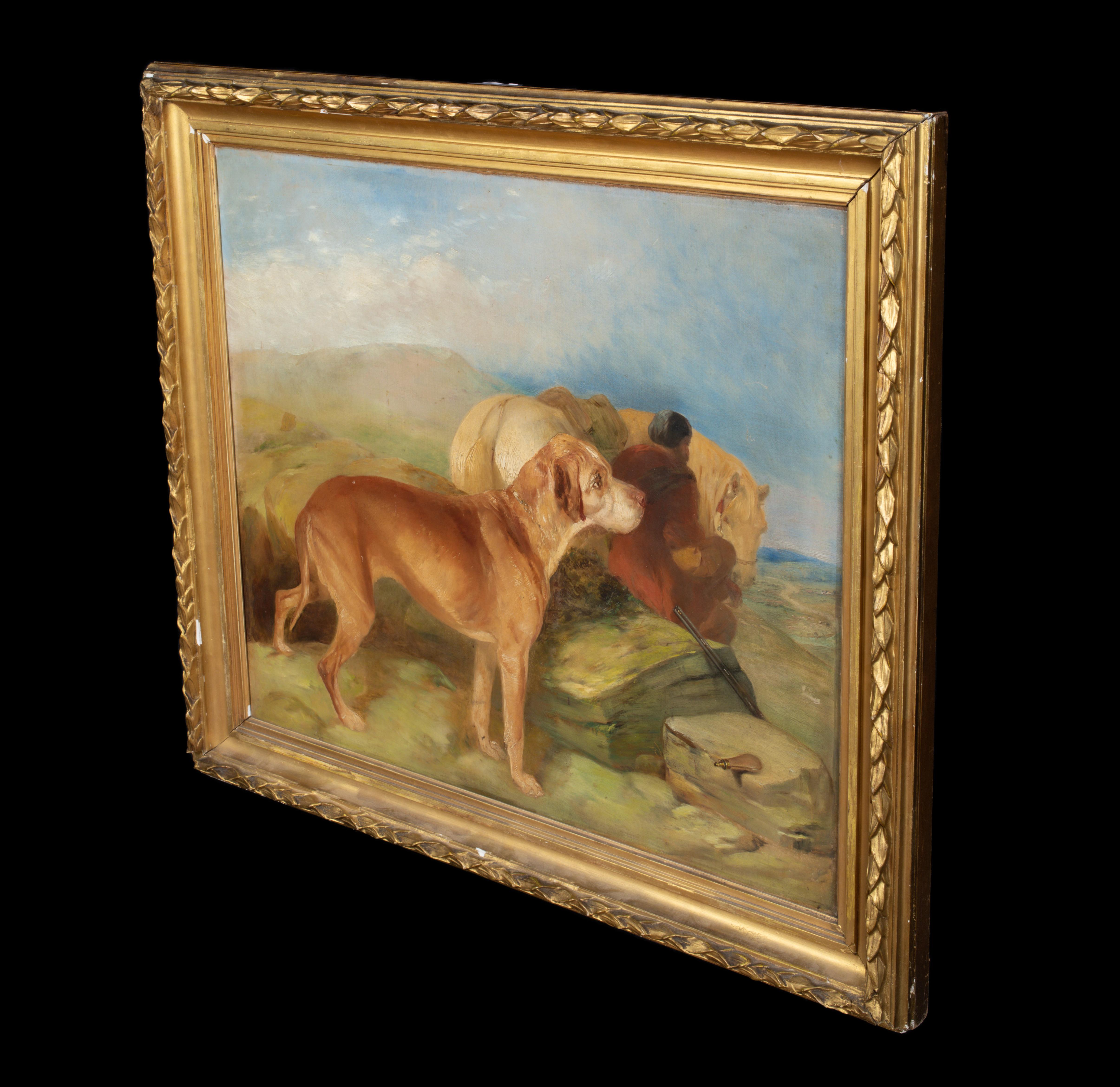 Arabian Horse & Dog Resting, 19th Century  circle of SIR EDWIN HENRY LANDSEER  For Sale 6