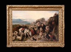 Highland Family Scene, 19th Century Circle of SIR EDWIN LANDSEER (1802-1873)