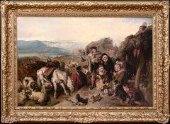 Highland Family Scene, 19th Century Circle of SIR EDWIN LANDSEER (1802-1873)