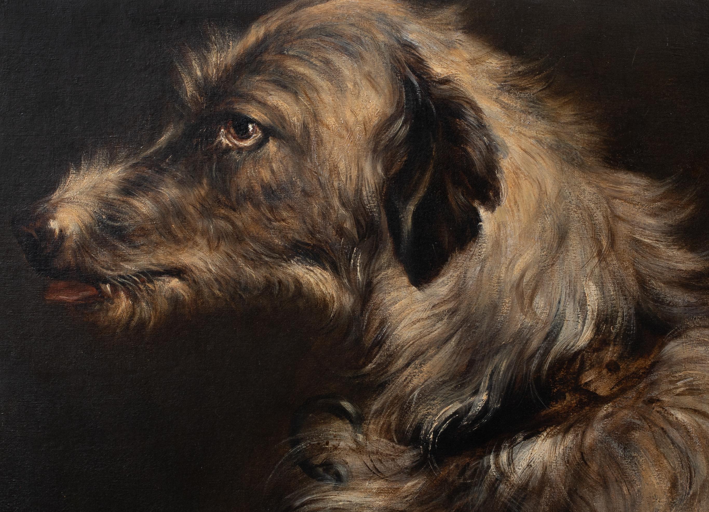 irish wolfhound painting
