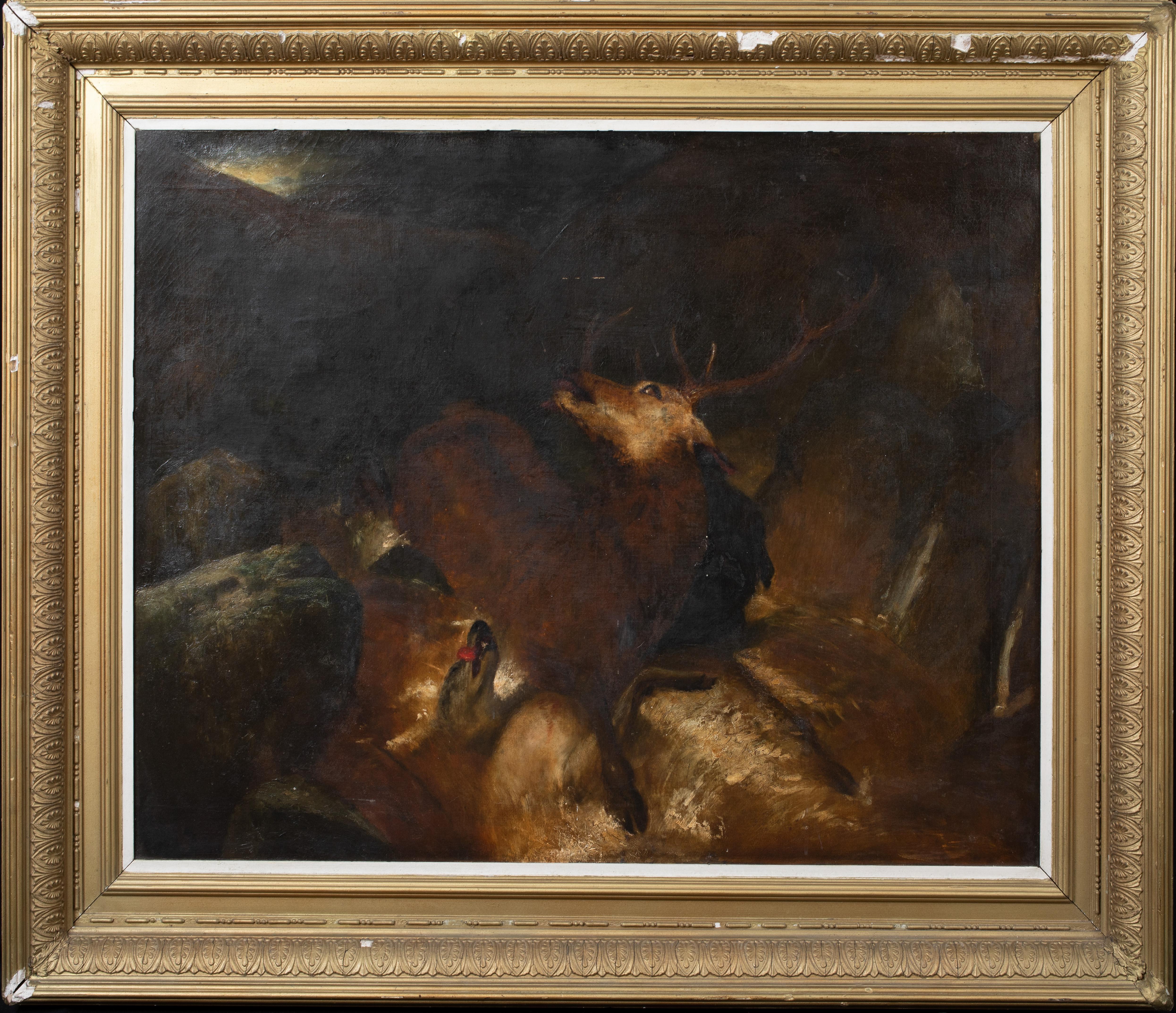 The Stag Hunt, 19th Century - Painting by Sir Edwin Landseer